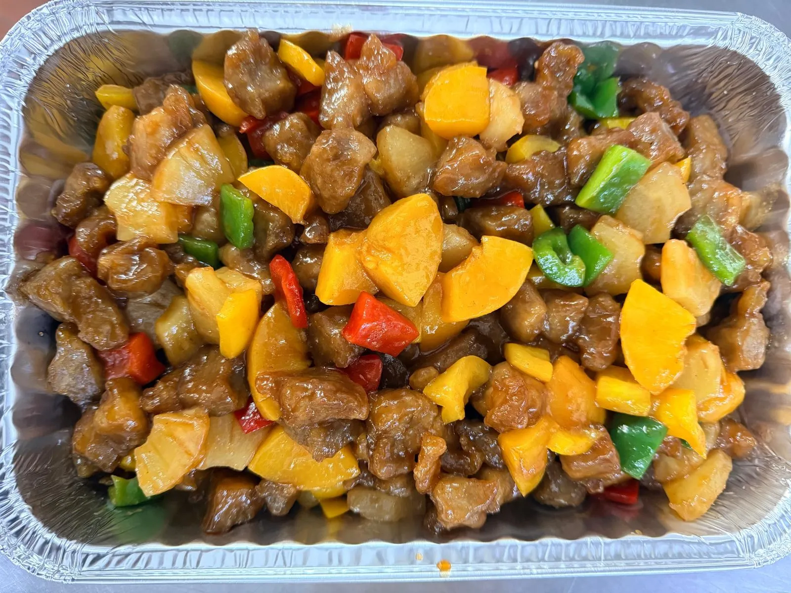 菠蘿蜜桃彩椒咕嚕肉 3磅