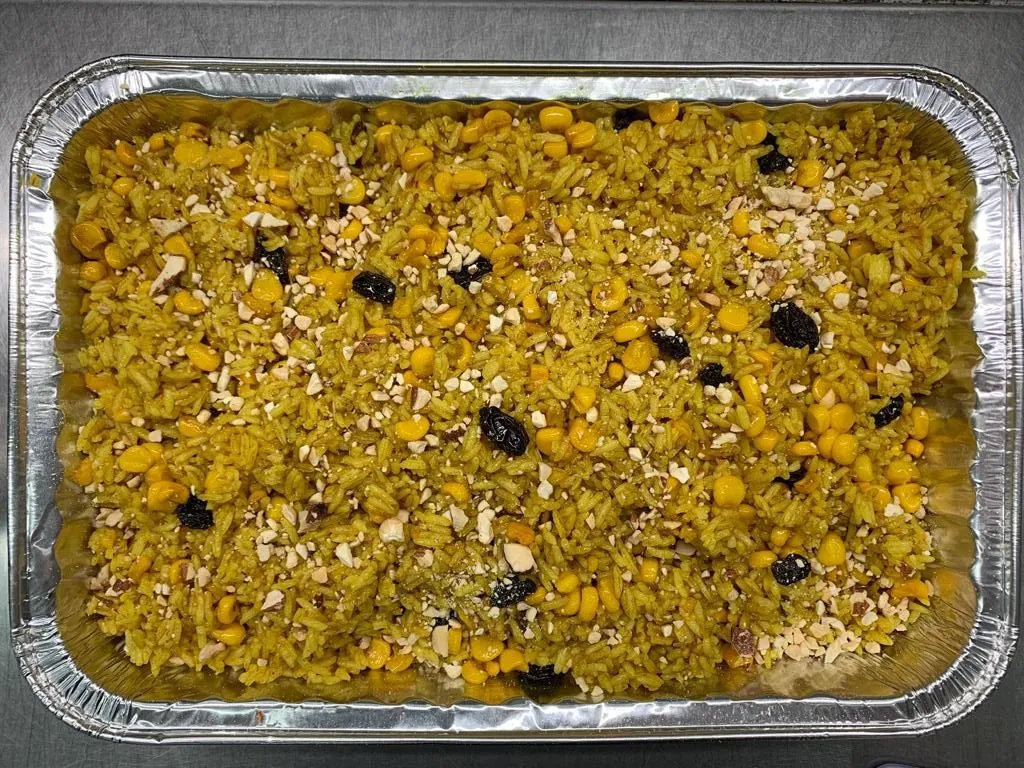 黃薑粟米提子亁果仁炒飯(素) 3磅