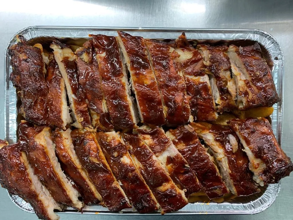 BBQ醬烤豬肋骨配薯角 3磅